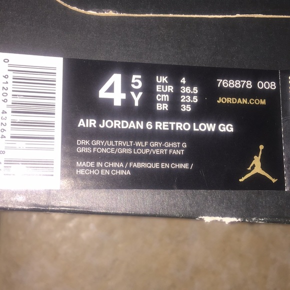 Air Jordan 6 Retro Low GG - Picture 6 of 6